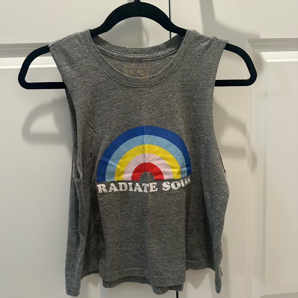 Pride soul cycle radiate soul rainbow muscle tank size small